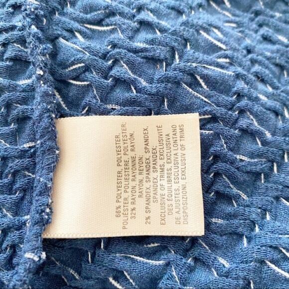 Anthro postmark blue patterned sleeveless top XS - Picture 4 of 6